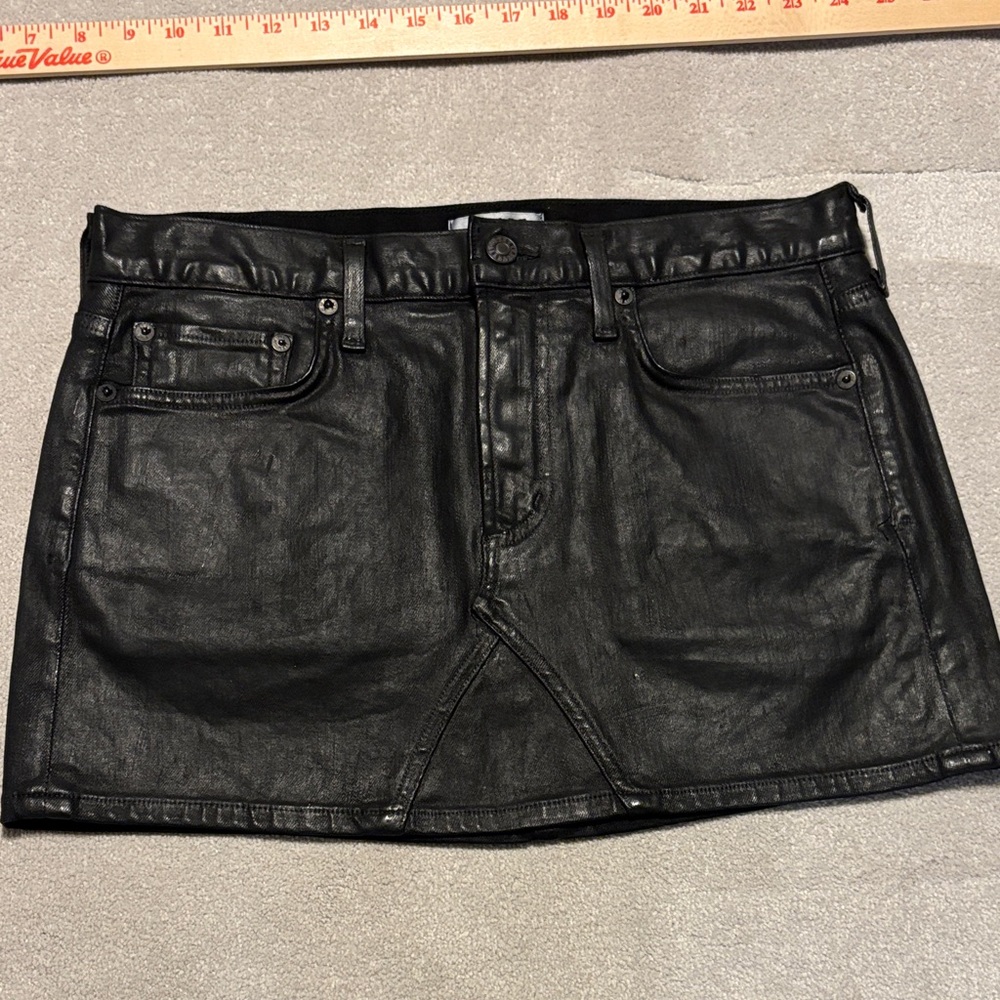 Agolde Black Mini Skirt
